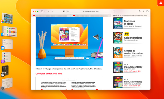 Stage Manager • Basculez plus facilement entre les applications Stage Manager • Basculez plus facilement entre les applications