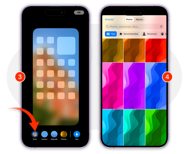 iOS 16 • Comment sélectionner des fonds différents entre l'écran verrouillé et l'écran d'accueil ? iOS 16 • Comment sélectionner des fonds différents entre l'écran verrouillé et l'écran d'accueil ?