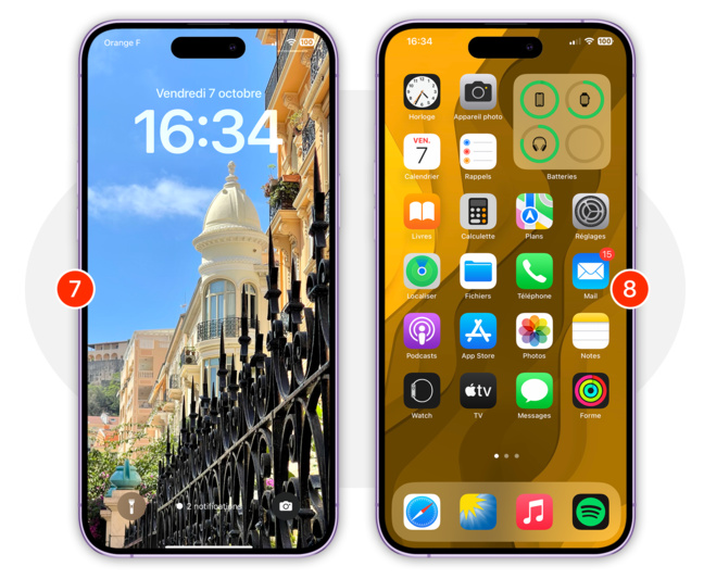 iOS 16 • Comment sélectionner des fonds différents entre l'écran verrouillé et l'écran d'accueil ? iOS 16 • Comment sélectionner des fonds différents entre l'écran verrouillé et l'écran d'accueil ?