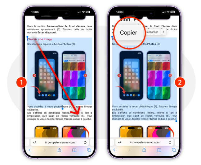 iOS & macOS • Utilisez le presse-papiers universel pour copier-coller entre eux