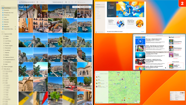 macOS • Comment travailler en affichant deux fenêtres à la fois en plein écran
