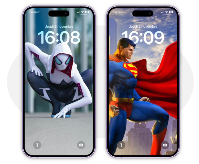 iOS • Habillez votre écran verrouillé avec des superhéros !