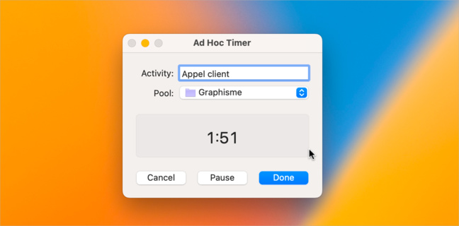 Mac • Gardez la trace des moments passés dans vos applications