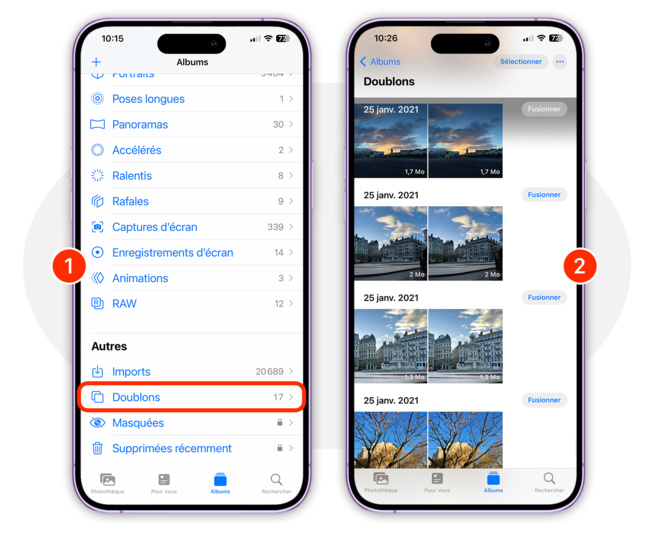 iOS • Retrouvez et éliminez les photos en double dans votre bibliothèque iOS • Retrouvez et éliminez les photos en double dans votre bibliothèque