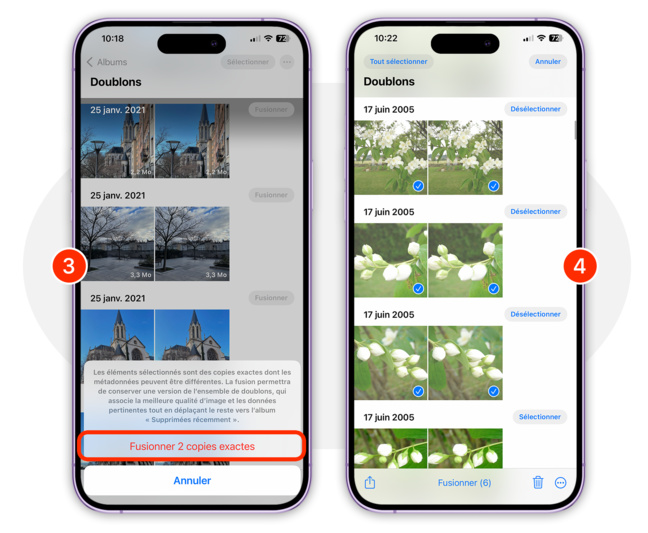 iOS • Retrouvez et éliminez les photos en double dans votre bibliothèque iOS • Retrouvez et éliminez les photos en double dans votre bibliothèque