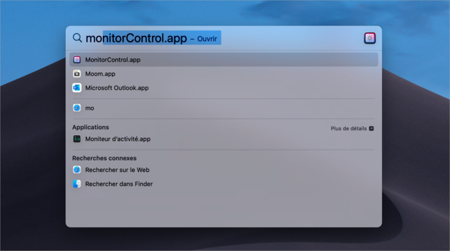 macOS • Lancez rapidement une application avec le clavier