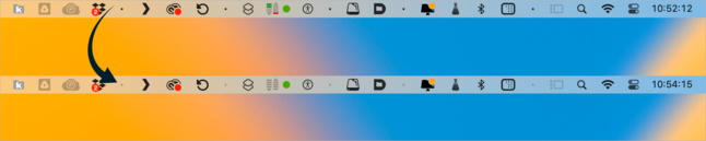 Mac • Classez les icônes de la barre des menus par groupes Mac • Classez les icônes de la barre des menus par groupes