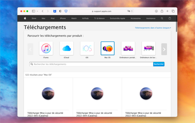Mac • Où trouver d’anciennes versions de macOS ?