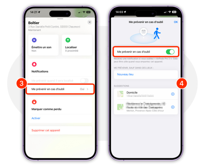iOS • N’oubliez plus jamais vos AirPods quand vous quittez un endroit iOS • N’oubliez plus jamais vos AirPods quand vous quittez un endroit