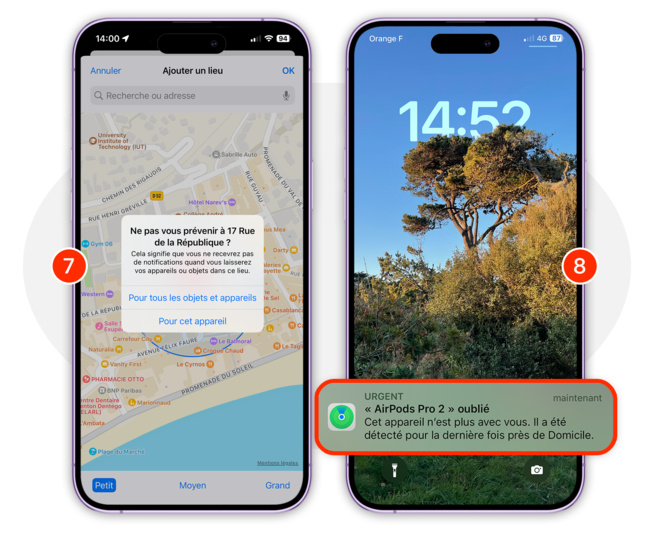 iOS • N’oubliez plus jamais vos AirPods quand vous quittez un endroit iOS • N’oubliez plus jamais vos AirPods quand vous quittez un endroit