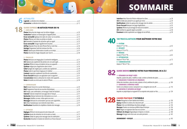 Compétence Mac 80 : 120 trucs et astuces pour maîtriser votre Mac • 40 astuces iOS 16 • Guide iMovie Compétence Mac 80 : 120 trucs et astuces pour maîtriser votre Mac • 40 astuces iOS 16 • Guide iMovie