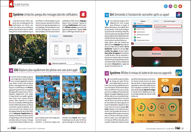 Compétence Mac 80 : 120 trucs et astuces pour maîtriser votre Mac • 40 astuces iOS 16 • Guide iMovie