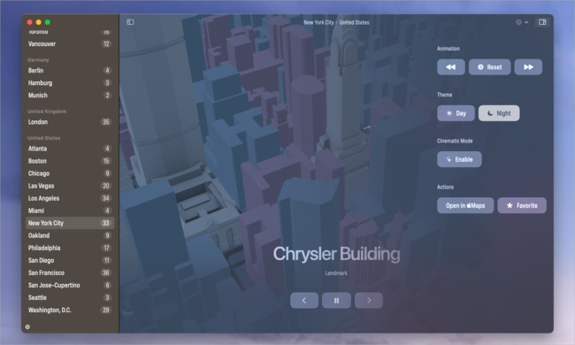 App • Appréciez les plus jolis bâtiments 3D de Plans sous tous les angles