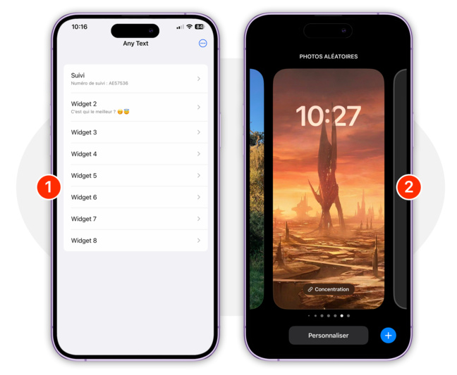 iOS • Placez un ou plusieurs messages texte sur l’écran d’accueil