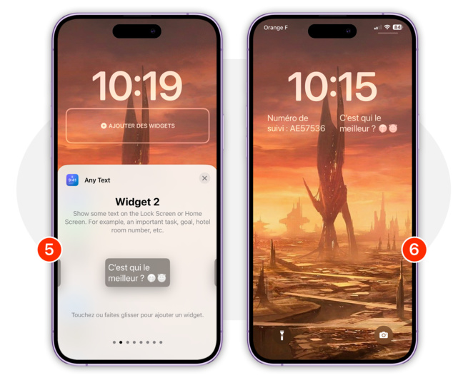 iOS • Placez un ou plusieurs messages texte sur l’écran d’accueil