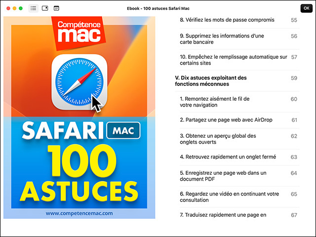 Safari sur Mac - 100 astuces (ebook)