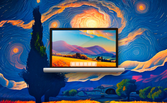 Mac • Quand macOS rencontre Van Gogh dans vos écrans Mac • Quand macOS rencontre Van Gogh dans vos écrans