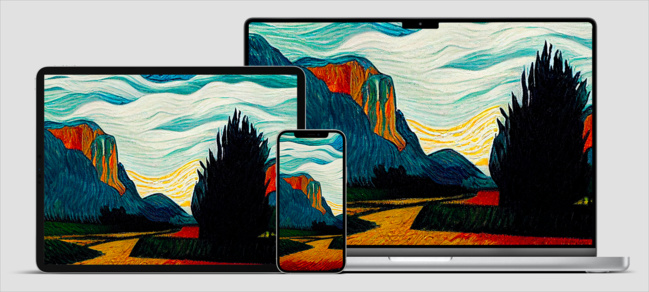 Mac • Quand macOS rencontre Van Gogh dans vos écrans Mac • Quand macOS rencontre Van Gogh dans vos écrans
