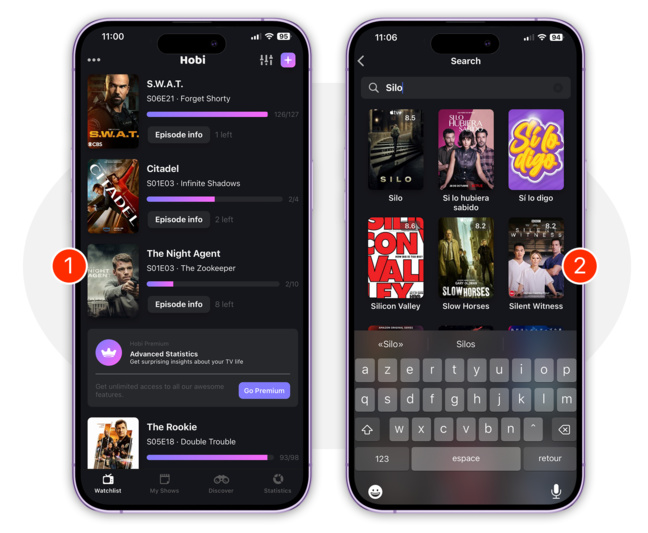 iOS • Ne perdez plus jamais le fil de vos séries avec Hobi