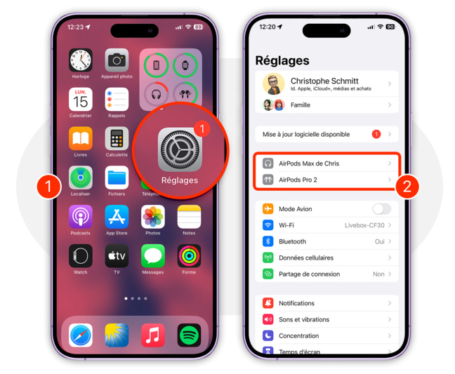 AirPods • Comment les réinitialiser avant de les revendre ou les donner AirPods • Comment les réinitialiser avant de les revendre ou les donner
