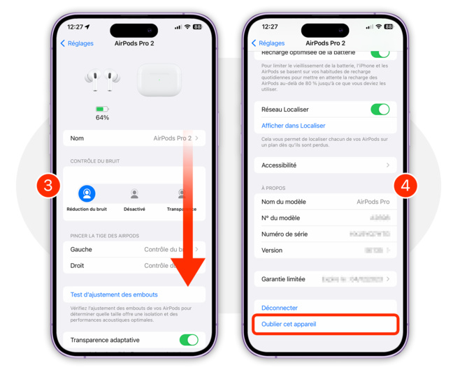 AirPods • Comment les réinitialiser avant de les revendre ou les donner AirPods • Comment les réinitialiser avant de les revendre ou les donner