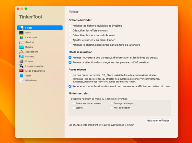 macOS • Personnalisez le système comme bon vous semble avec TinkerTool macOS • Personnalisez le système comme bon vous semble avec TinkerTool