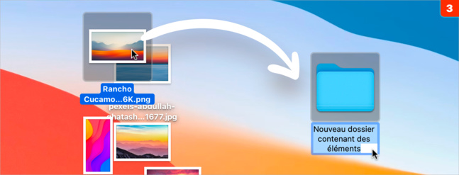 macOS • Créez rapidement un dossier contenant une sélection de fichiers
