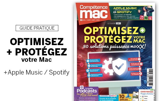 Compétence Mac 81 : Optimisez + Protégez votre Mac • Apple Music / Classical & Spotify • Guide Podcasts