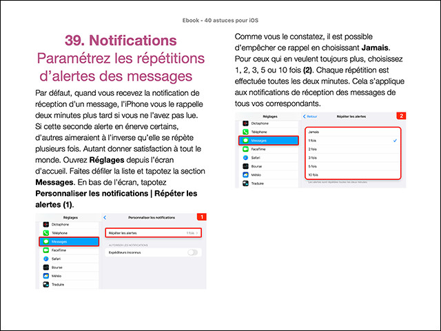 Le guide 40 astuces pour votre iPhone (ebook) Le guide 40 astuces pour votre iPhone (ebook)