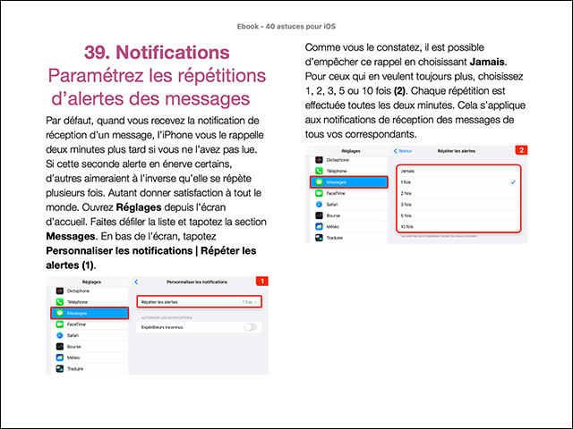Le guide 40 astuces pour votre iPhone (ebook)