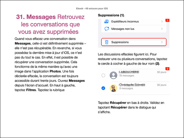 Le guide 40 astuces pour votre iPhone (ebook) Le guide 40 astuces pour votre iPhone (ebook)
