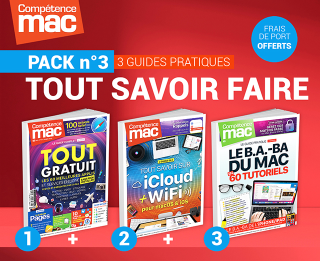 PACK n°3 : Tout Savoir Faire (3 guides pratiques Compétence Mac)