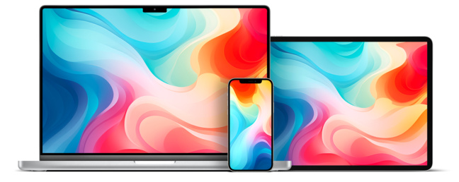 Personnalisation • Un nouveau fond d’écran abstrait et coloré à utiliser avec votre Mac, iPhone ou iPad