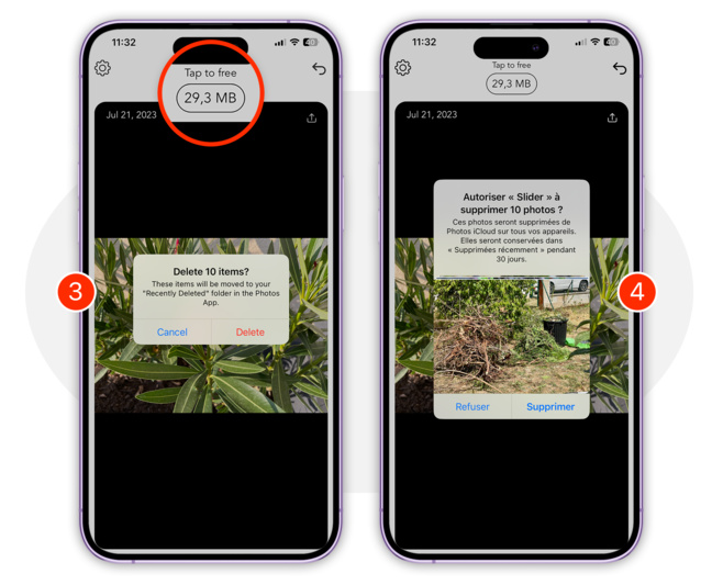 iOS • Slider, une application pour supprimer plus rapidement vos photos