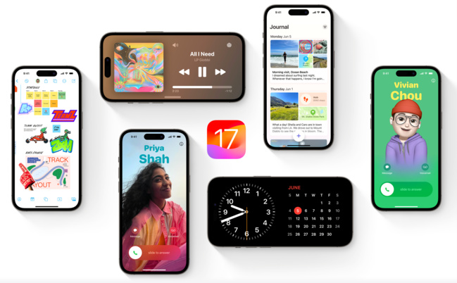 iOS 17 • La dernière version du système de l’iPhone en version finale aujourd’hui