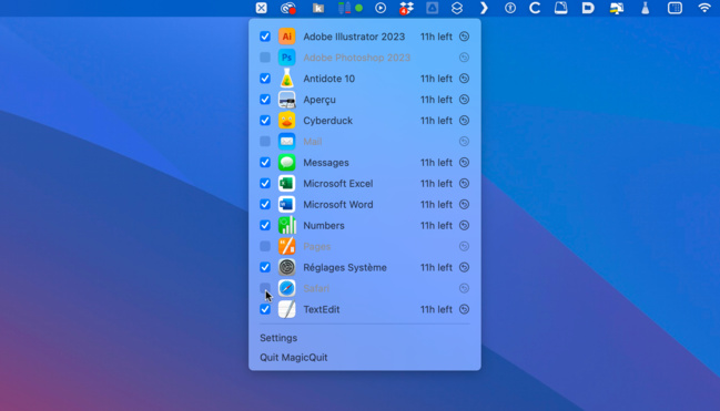 macOS • Quittez automatiquement les applications inutilisées macOS • Quittez automatiquement les applications inutilisées