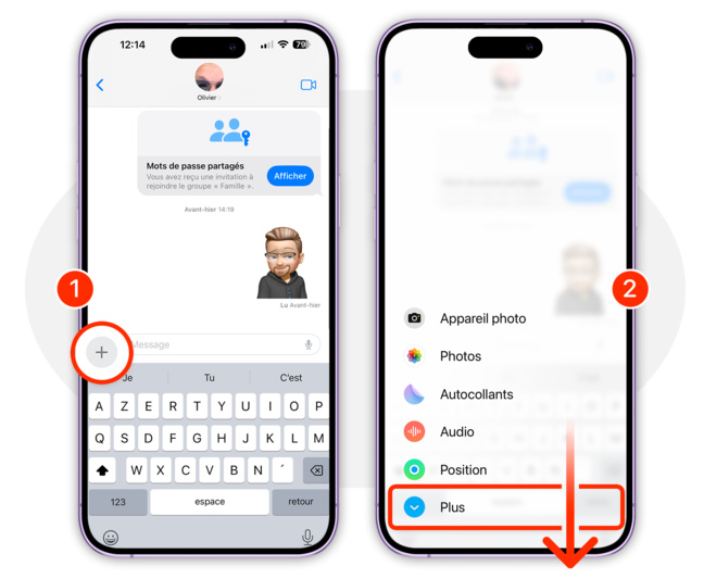Astuce • Réorganisez le menu Plus pour importer des éléments dans Messages sous iOS 17