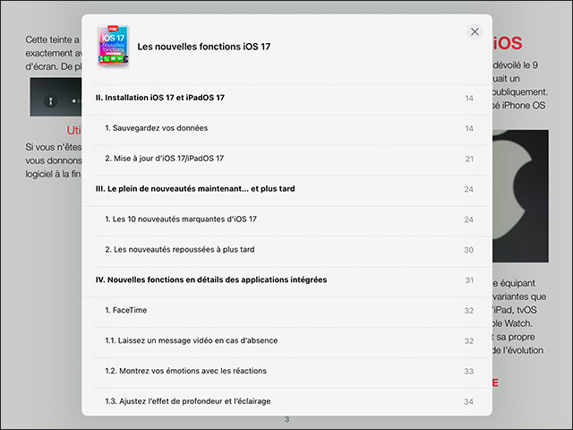 iOS 17 : les nouvelles fonctionnalités pour iPhone et iPad (ebook) MISE À JOUR : 17.5.1 iOS 17 : les nouvelles fonctionnalités pour iPhone et iPad (ebook) MISE À JOUR : 17.5.1