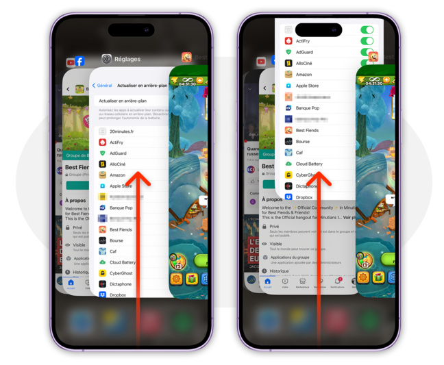 Idée reçue • Vous ne devriez pas quitter vos applications en service sur iPhone