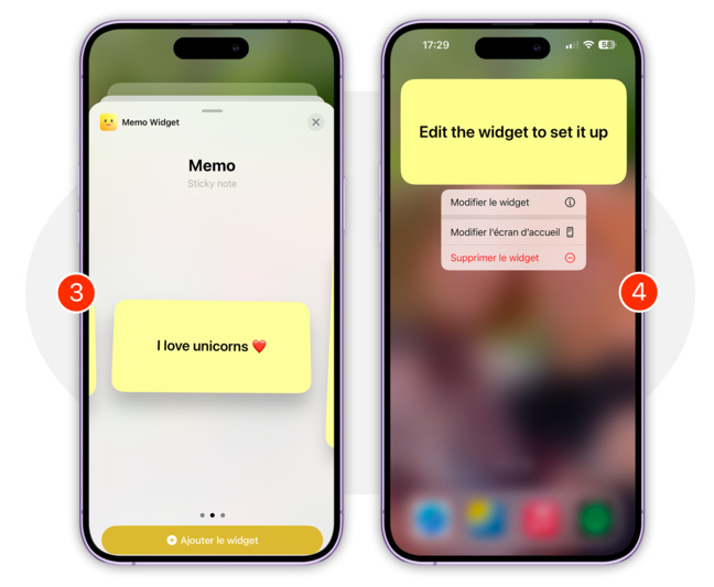 iOS • Ajoutez facilement des Post-its à l’écran d’accueil ou l’écran verrouillé