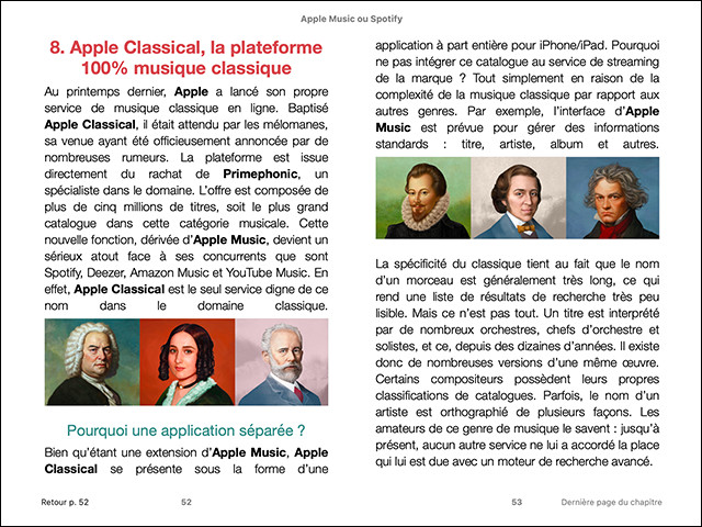 Apple Music et Apple Classical + Spotify • 2 guides-en-un (ebook) Apple Music et Apple Classical + Spotify • 2 guides-en-un (ebook)