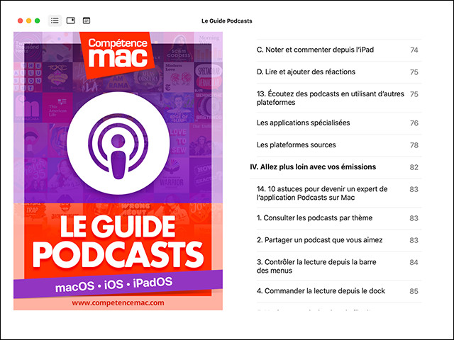 Le guide Podcasts pour macOS, iOS et iPadOS (ebook) Le guide Podcasts pour macOS, iOS et iPadOS (ebook)