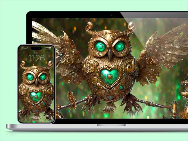 Fonds d’écran • 4 créations gratuites générées par intelligence artificielle pour Mac et iPhone