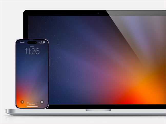 Fonds d’écran • Un champ d’étoiles multicolores pour Mac, iPhone et iPad