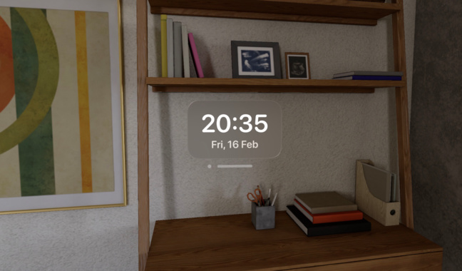 App • Floating Clock ou comment avoir toujours une horloge flottante avec le Vision Pro App • Floating Clock ou comment avoir toujours une horloge flottante avec le Vision Pro