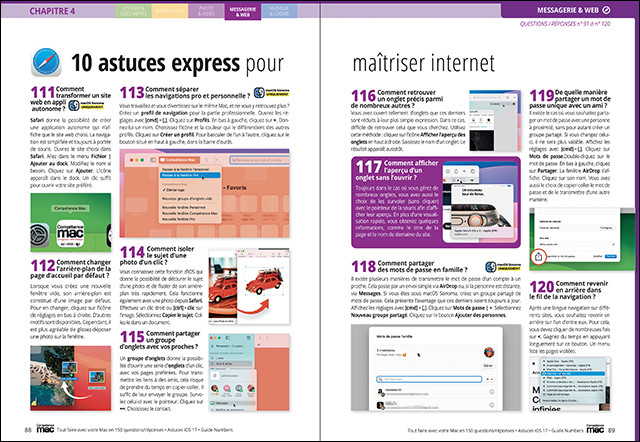 Compétence Mac 84 : Tout faire avec votre Mac en 150 questions/réponses • 40 astuces iOS 17 • Guide logiciel Numbers