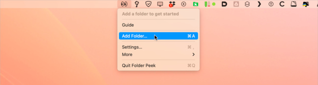 macOS • Retrouvez tous vos dossiers préférés à portée de clic dans la barre des menus macOS • Retrouvez tous vos dossiers préférés à portée de clic dans la barre des menus