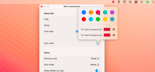 macOS • Retrouvez tous vos dossiers préférés à portée de clic dans la barre des menus macOS • Retrouvez tous vos dossiers préférés à portée de clic dans la barre des menus