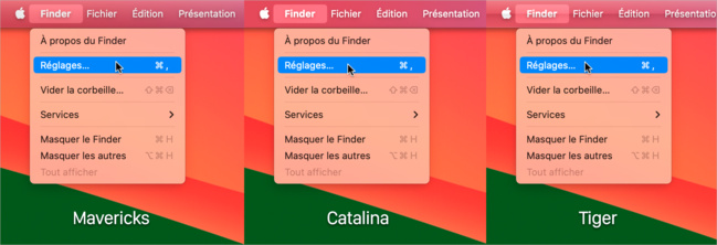 macOS • Retrouvez la barre des menus de Mavericks ou de Tiger macOS • Retrouvez la barre des menus de Mavericks ou de Tiger