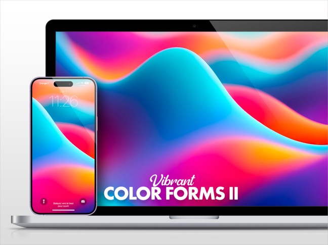 Fonds d'écran • Vibrant Color Forms, une collection signée Compétence Mac